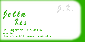 jella kis business card